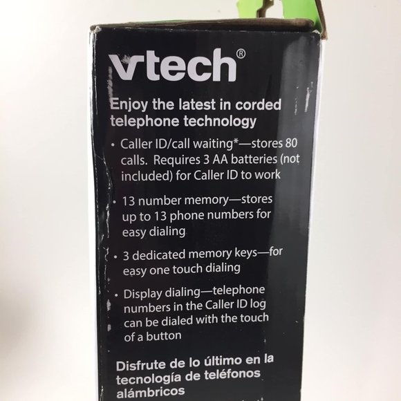 Vtech Trimstyle Telephone CD1113 with Caller ID/Call Waiting Black NIB Landline - Picture 4 of 4